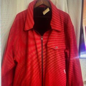 Marlboro Wool Reversible Jacket Men’s 2XLBlack Jacket with Red Lining with tags